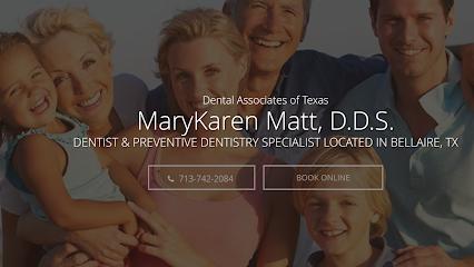 Mary Karen Matt DDS - General dentist in Bellaire, TX